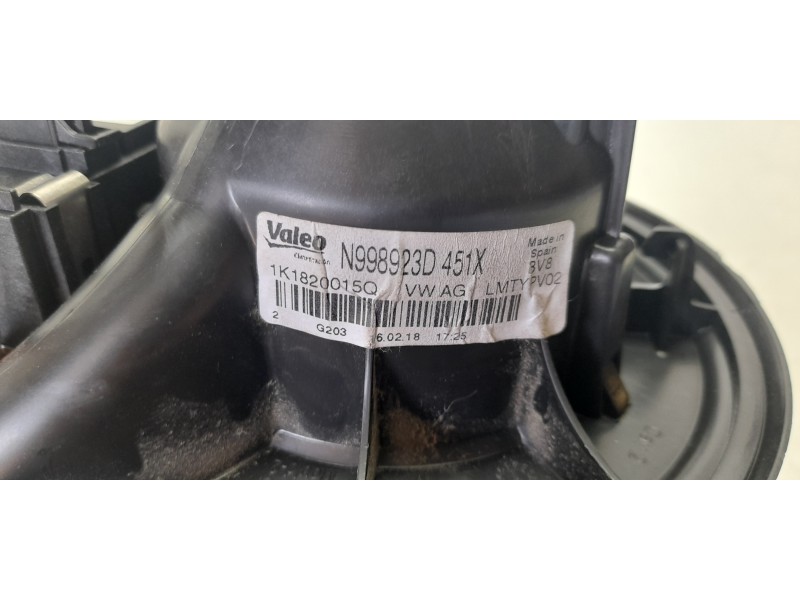 Recambio de ventilador calefaccion para seat alhambra (711) reference travel referencia OEM IAM 1K1820015Q  