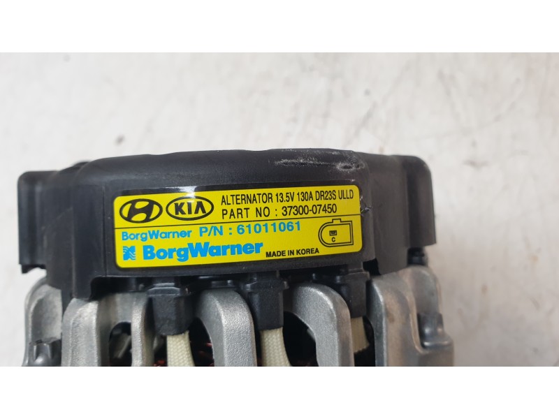 Recambio de alternador para hyundai i20 iii (bc3, bi3) 1.0 t-gdi referencia OEM IAM 3730007450 ALF150124 