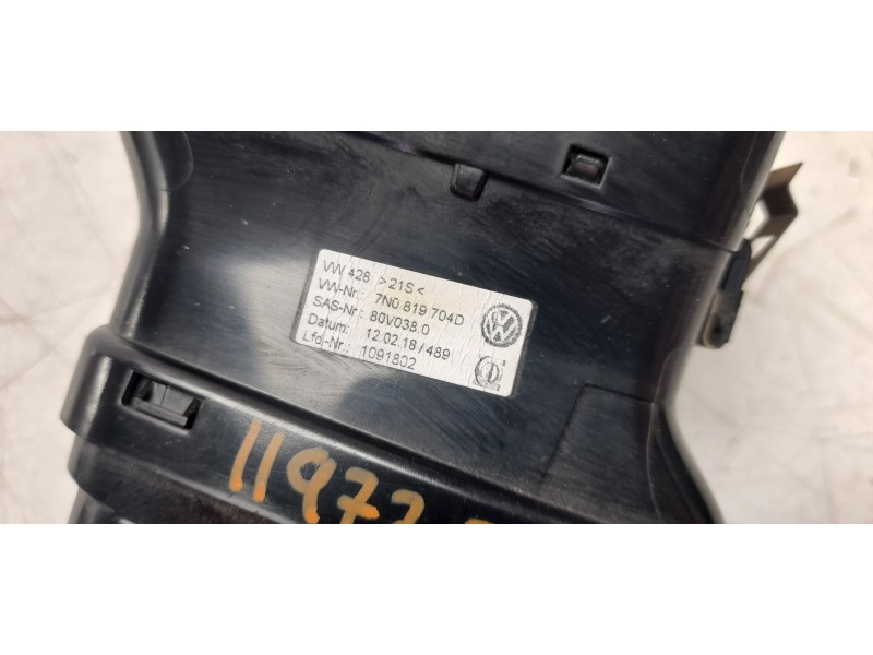 Recambio de aireador izquierdo para seat alhambra (711) reference travel referencia OEM IAM 7N0819704D  