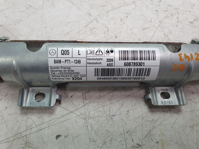 Recambio de airbag cortina delantero izquierdo para mercedes-benz clase glk (x204) 220 cdi 4-matic (204.984, 204.997) referencia