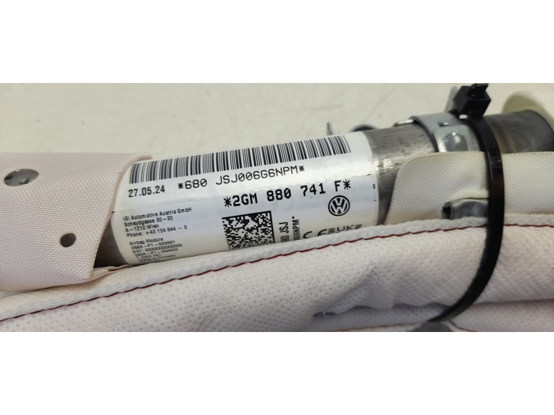 Recambio de airbag cortina delantero izquierdo para volkswagen t-cross life referencia OEM IAM 2GM880741F  
