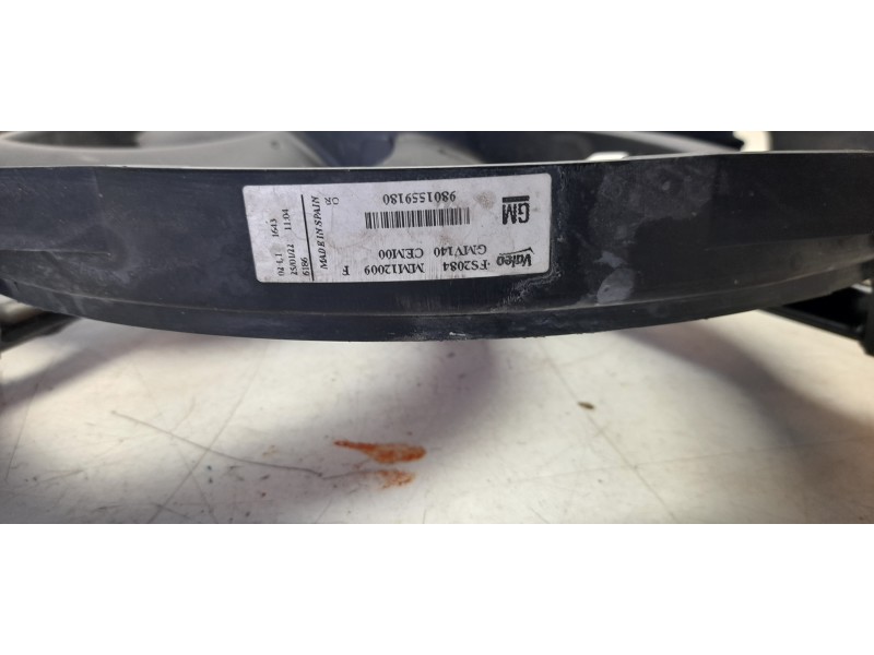 Recambio de electroventilador para opel crossland x / crossland (p17, p2qo) 1.2 (75) referencia OEM IAM 9801559180  