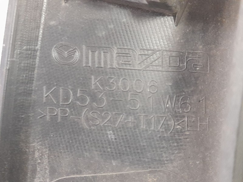 Recambio de aletin trasero izquierdo para mazda cx-5 luxury 2wd referencia OEM IAM KD5351W61  