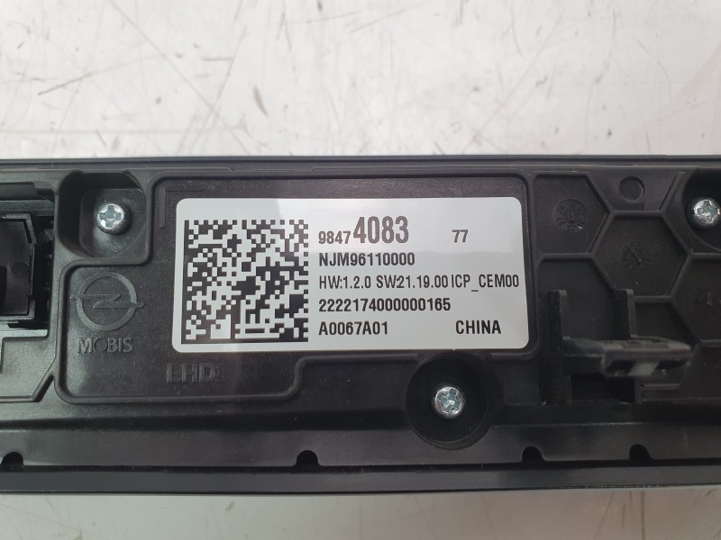 Recambio de mando multifuncion para opel grandland x 120 aniversario referencia OEM IAM NJM96110000  
