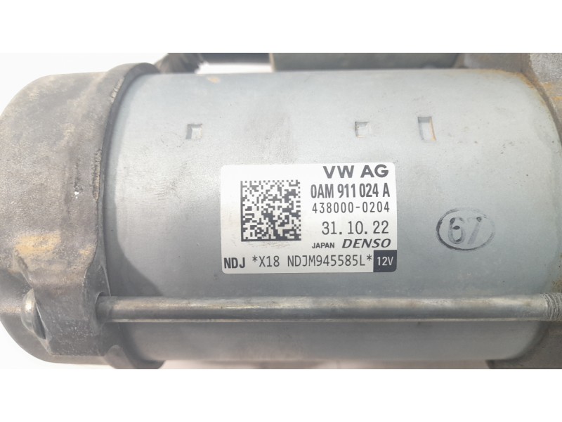 Recambio de motor arranque para volkswagen polo vi (aw1, bz1, ae1) 1.0 tsi referencia OEM IAM 0AM911024A 4380000204 ARF070404DN
