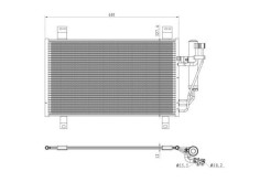 Recambio de condensador / radiador aire acondicionado para mazda cx-3 100 aniversario referencia OEM IAM DB3R61480A  350361 2