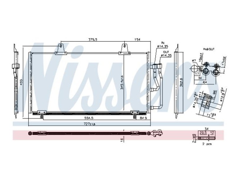 Recambio de condensador / radiador aire acondicionado para citroën c4 berlina e-feel pack referencia OEM IAM 9827255780  350648