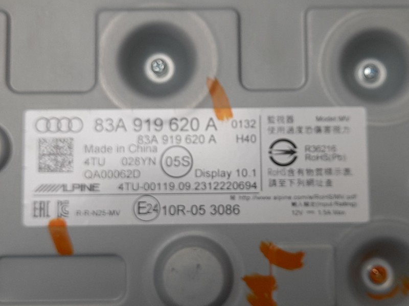 Recambio de pantalla multifuncion para audi q3 sportback (f3n) 40 tdi quattro referencia OEM IAM 83A919620A  