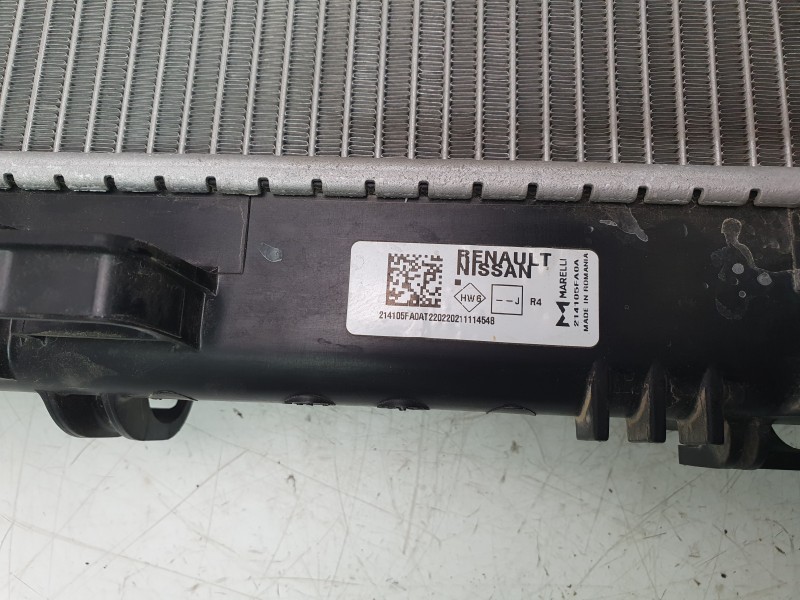 Recambio de radiador agua para renault clio v intens referencia OEM IAM 214105FA0A  550038