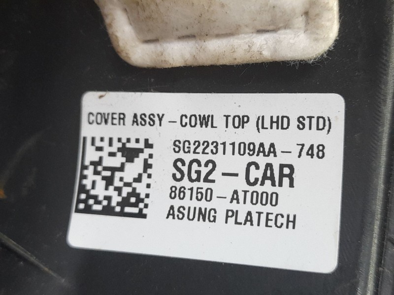 Recambio de torpedo para kia niro (sg2) hybrid concept referencia OEM IAM 86150AT000  