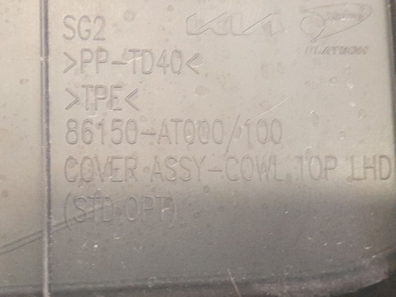 Recambio de torpedo para kia niro (sg2) hybrid concept referencia OEM IAM 86150AT000  