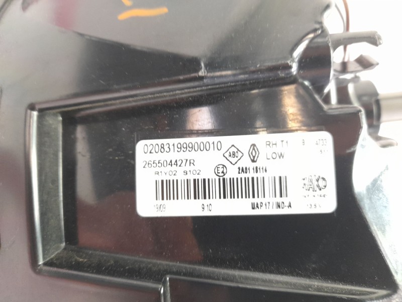 Recambio de piloto trasero derecho para renault captur ii (hf_) tce 160 (hfn1) referencia OEM IAM 265504427R  