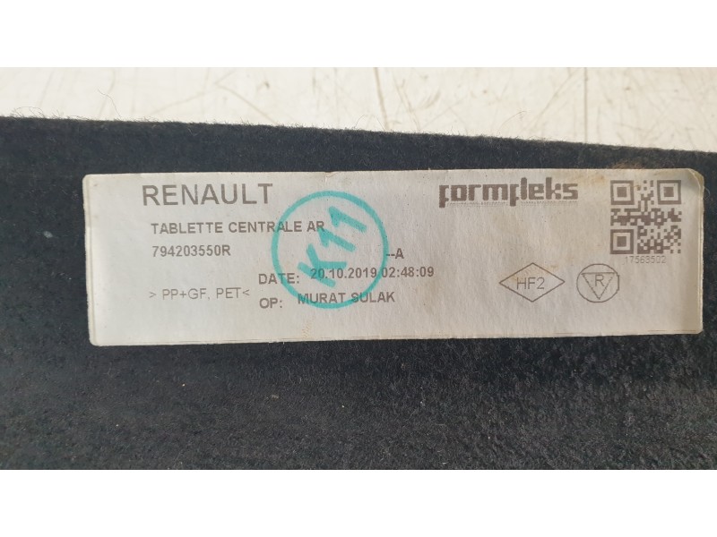 Recambio de bandeja trasera para renault clio v (b7_) 1.0 lpg (b7mt) referencia OEM IAM 794203550R  