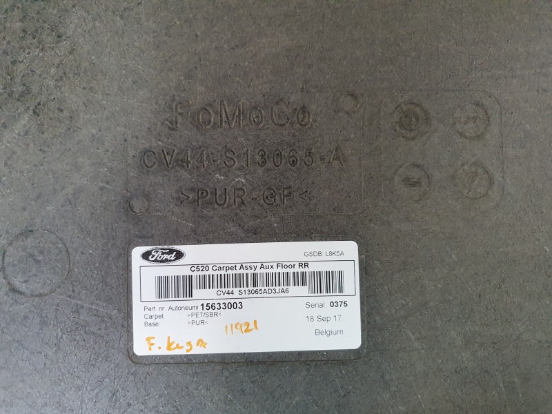 Recambio de bandeja trasera para ford kuga st-line referencia OEM IAM 15633003  