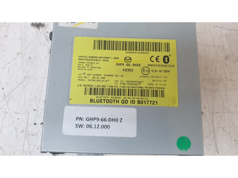 Recambio de modulo electronico para mazda 6 lim. (gh)(.2012) style referencia OEM IAM GHP966DH0D  