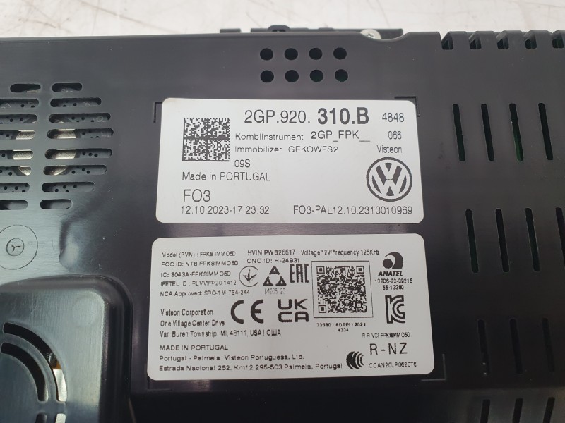 Recambio de cuadro instrumentos para volkswagen t-cross (c11, d31) 1.0 tsi referencia OEM IAM 2G0920320B  