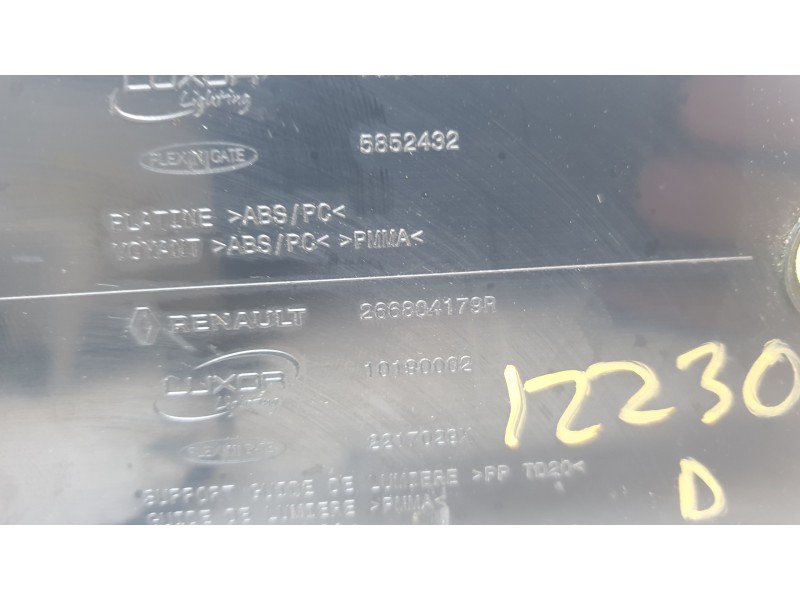 Recambio de pantalla multifuncion para renault kangoo iii furgoneta/monovolumen e-tech electric referencia OEM IAM 266804179R  