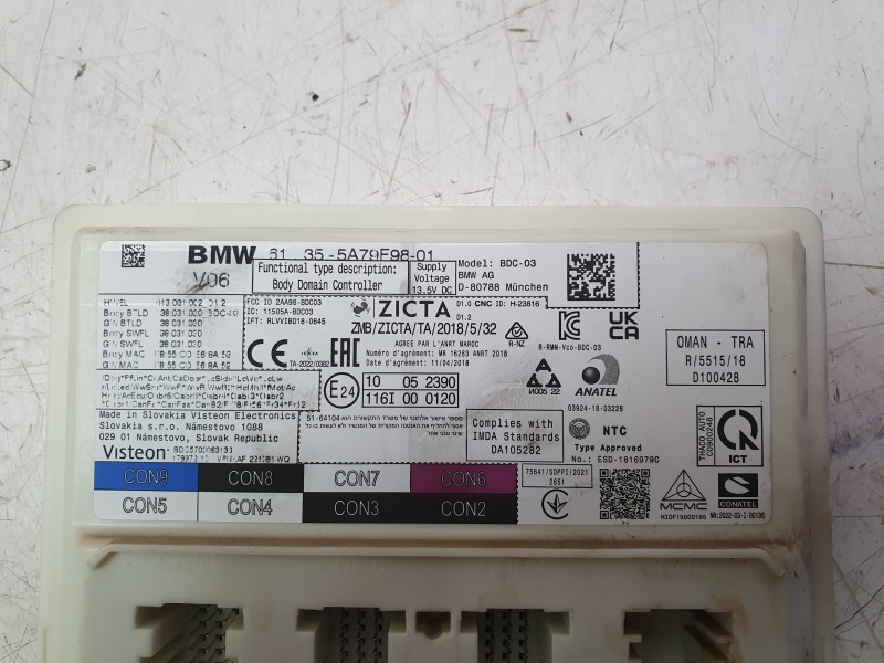 Recambio de caja reles / fusibles para bmw 1 (f40) 118 i referencia OEM IAM 61355A4E0E6  