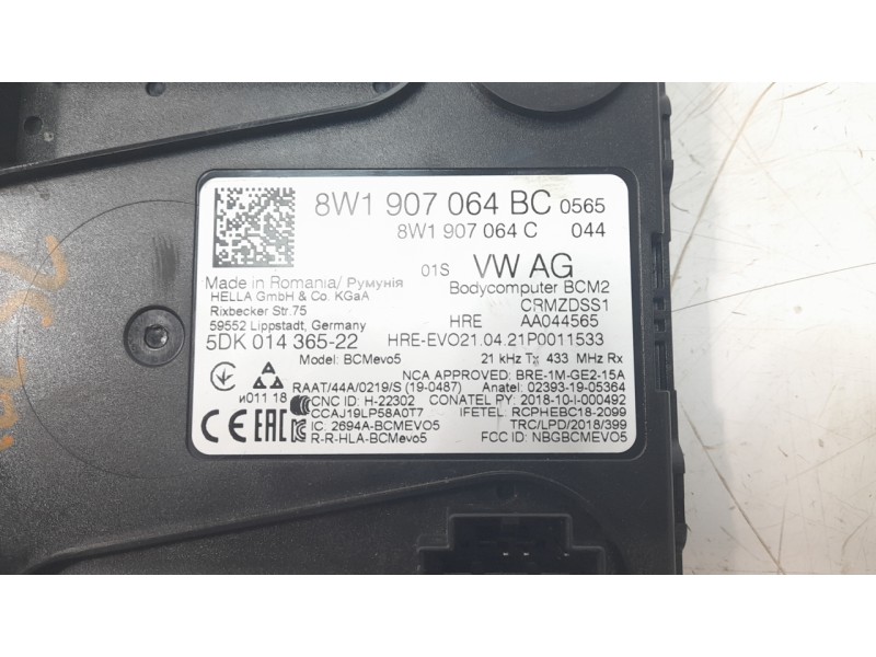 Recambio de modulo electronico para audi a4 b9 (8w2, 8wc) 2.0 tdi referencia OEM IAM 8W1907064BL  