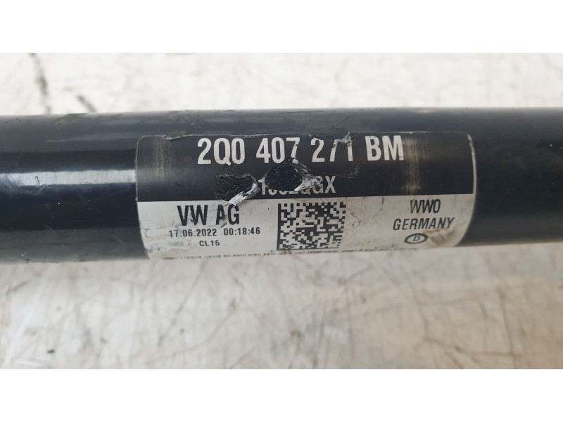 Recambio de transmision delantera izquierda para skoda kamiq (nw4) 1.0 tsi referencia OEM IAM 2Q0407271BM V1368 T78749