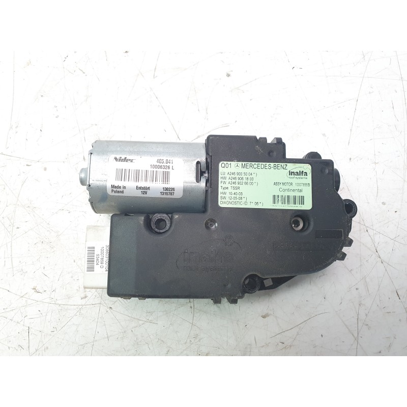 Recambio de motor techo electrico para mercedes-benz clase b (w246) b 200 cdi be (246.201) referencia OEM IAM A2469005004  