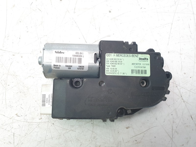 Recambio de motor techo electrico para mercedes-benz clase b (w246) b 200 cdi be (246.201) referencia OEM IAM A2469005004  