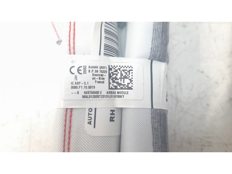 Recambio de airbag cortina delantero derecho para dacia sandero iii stepway extreme referencia OEM IAM 985L01292R  
