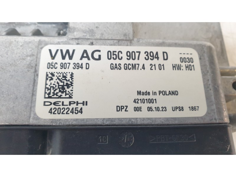 Recambio de centralita motor uce para volkswagen t-cross (c11, d31) 1.0 tsi referencia OEM IAM 05C907394D  