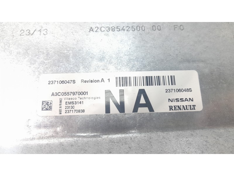 Recambio de centralita motor uce para dacia sandero iii stepway extreme referencia OEM IAM 237106047  