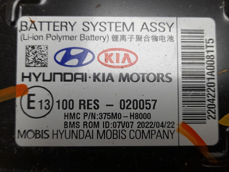 Recambio de bateria para kia stonic (yb) 1.0 t-gdi eco-dynamics+ referencia OEM IAM 375M0H8000  