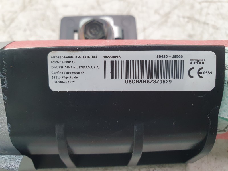 Recambio de kit airbag para hyundai kona (os, ose, osi) 1.6 gdi hybrid referencia OEM IAM 84710J9000TRY  