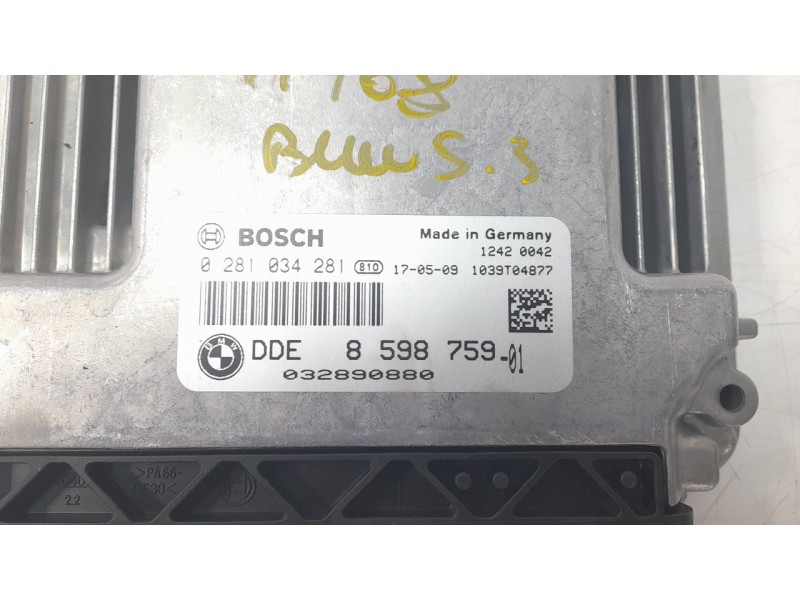 Recambio de centralita motor uce para bmw serie 3 lim. (f30) 318d referencia OEM IAM 0281034281  