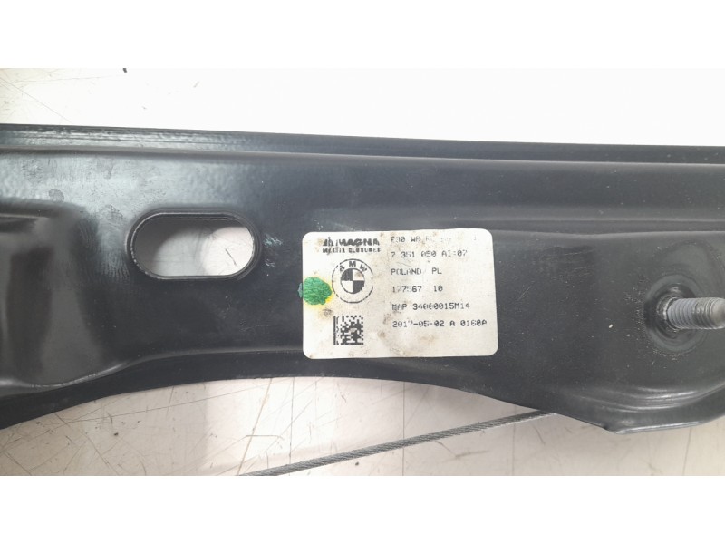 Recambio de elevalunas trasero derecho para bmw serie 3 lim. (f30) 318d referencia OEM IAM 7351050 106063320 