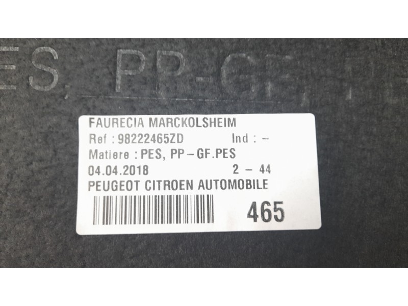 Recambio de tapa maletero para peugeot 308 ii (lb_, lp_, lw_, lh_, l3_) 1.6 gti (l35gnh) referencia OEM IAM 98222465ZD  