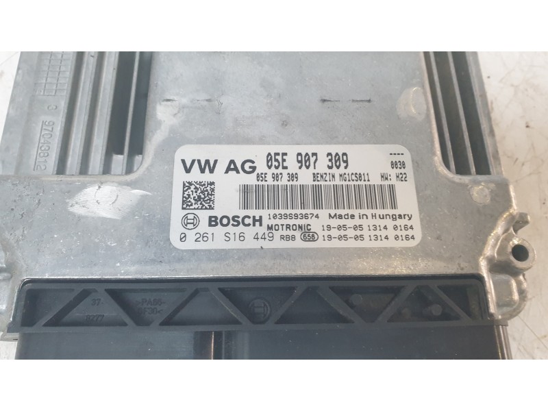 Recambio de centralita motor uce para seat leon (5f1) 1.5 tsi referencia OEM IAM 05E907309 0261S16449 