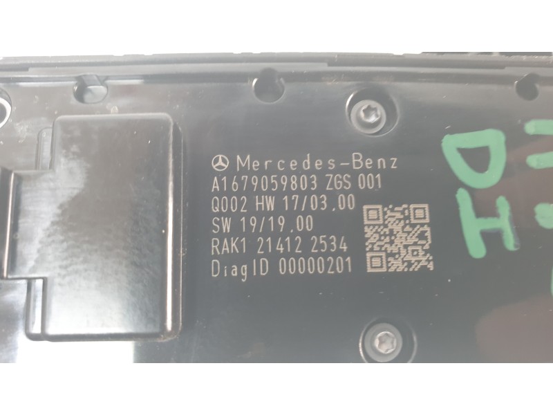 Recambio de mando elevalunas delantero izquierdo para mercedes-benz b-klasse (bm 247) b 200 d referencia OEM IAM A1679059803  