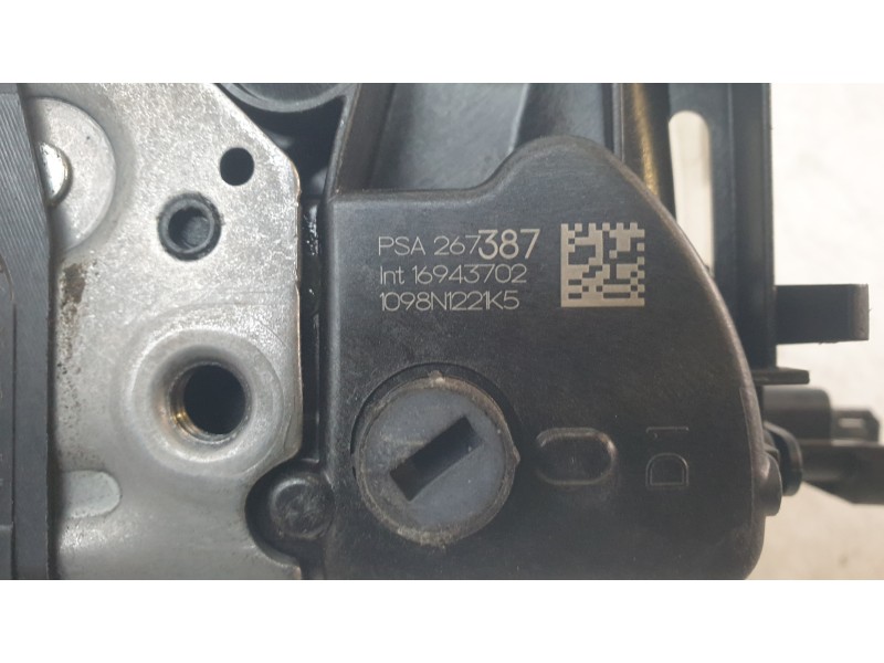 Recambio de cerradura puerta delantera derecha para opel crossland x / crossland (p17, p2qo) 1.2 (75) referencia OEM IAM 1694370