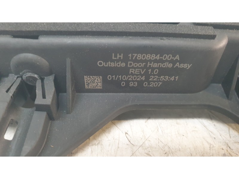 Recambio de maneta exterior delantera izquierda para tesla model 3 (5yj3) ev awd referencia OEM IAM 178088400A  