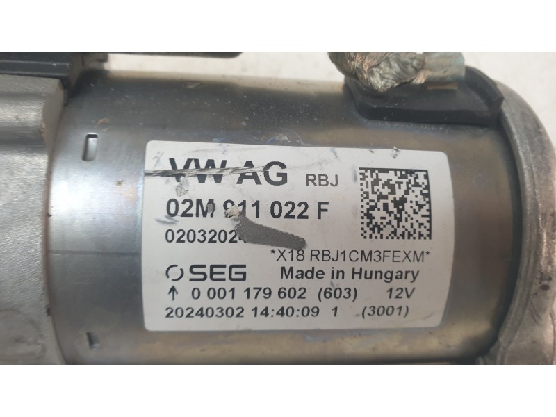 Recambio de motor arranque para seat leon (5f1) 1.5 tsi referencia OEM IAM 02M911022F  ARF450501