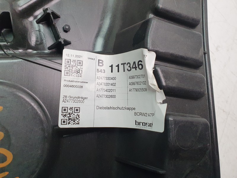 Recambio de elevalunas trasero izquierdo para mercedes-benz b-klasse (bm 247) b 200 d referencia OEM IAM 2477300403  