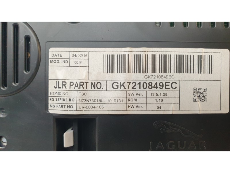 Recambio de cuadro instrumentos para land rover discovery sport hse referencia OEM IAM LR076597  