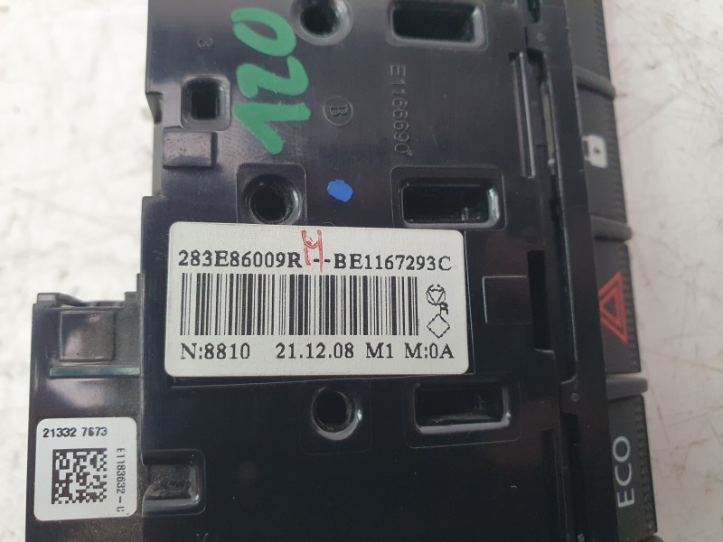 Recambio de mando multifuncion para renault clio v intens referencia OEM IAM 283E86009R  
