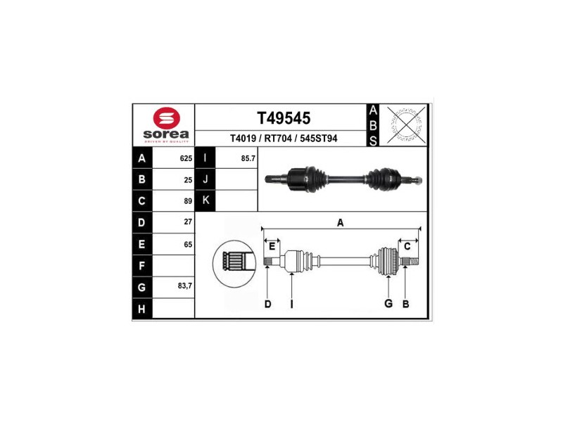 Recambio de transmision delantera izquierda para nissan juke (f16_) dig-t 117 referencia OEM IAM 391019506R  T49545