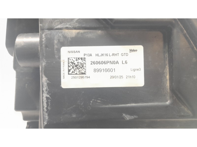 Recambio de faro derecho para nissan juke (f16_) dig-t 117 referencia OEM IAM 260106PN0A  