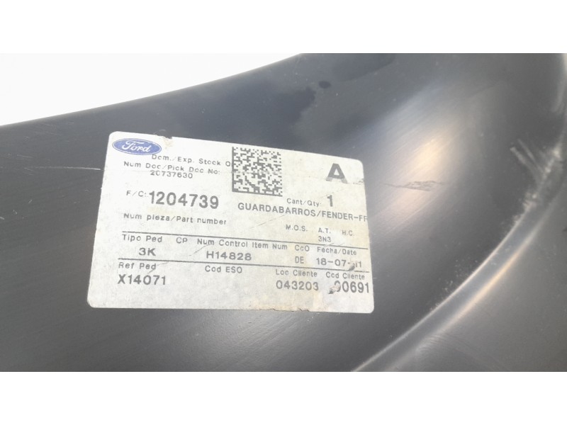 Recambio de aleta delantera izquierda para ford mondeo iii sedán (b4y) 2.0 16v di / tddi / tdci referencia OEM IAM 1204739 10910