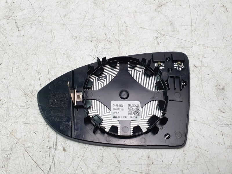 Recambio de cristal retrovisor derecho para volkswagen golf vii (5g1, bq1, be1, be2) 2.0 tdi referencia OEM IAM 5G0857522E 10523