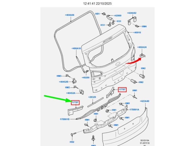 Recambio de soporte paragolpes trasero izquierdo para ford galaxy ii (wa6) 2.0 tdci referencia OEM IAM 1740300  
