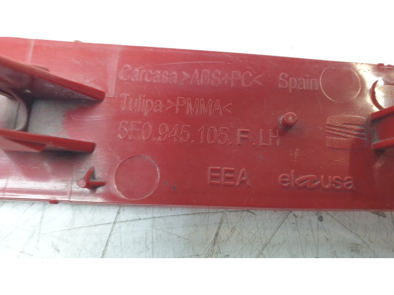 Recambio de piloto trasero izquierdo paragolpes para seat leon (5f1) 1.6 tdi referencia OEM IAM 5F0945105F  