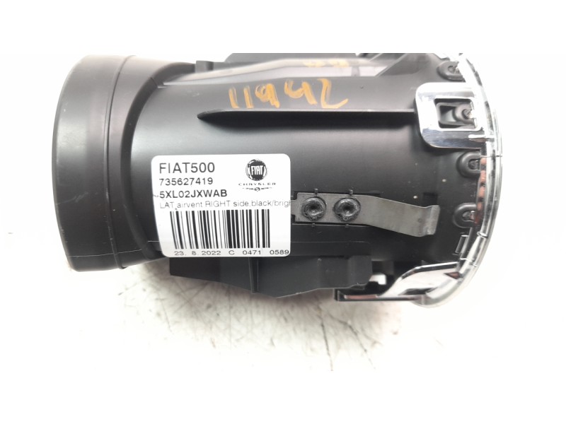 Recambio de aireador derecho para fiat 500 (312) berlina dolcevita referencia OEM IAM 735627419  