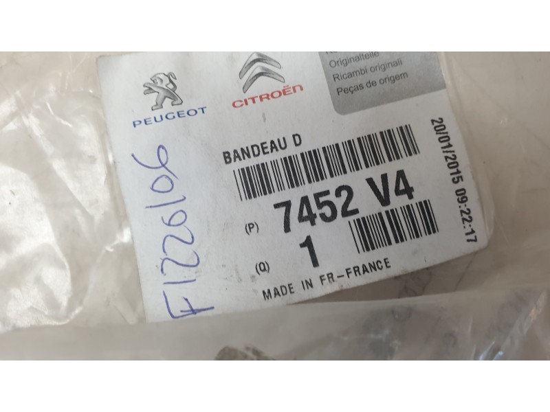 Recambio de moldura paragolpe trasera para peugeot 307 sw (3h) 1.6 16v referencia OEM IAM 7452V4  